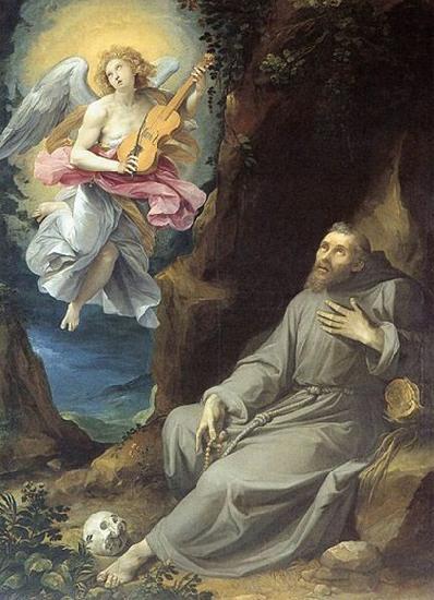 GIuseppe Cesari Called Cavaliere arpino St Francis Consoled by an Angel China oil painting art